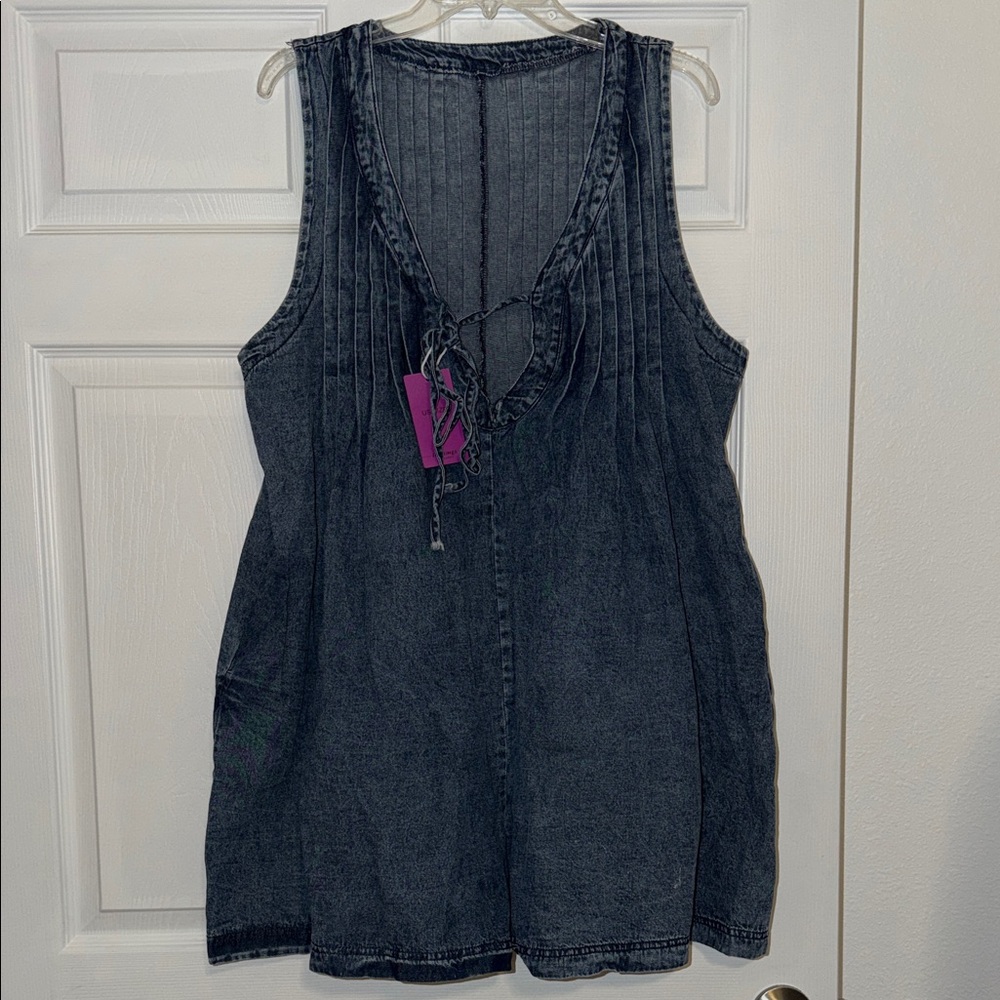 Amazon Black Denim Jumpsuit